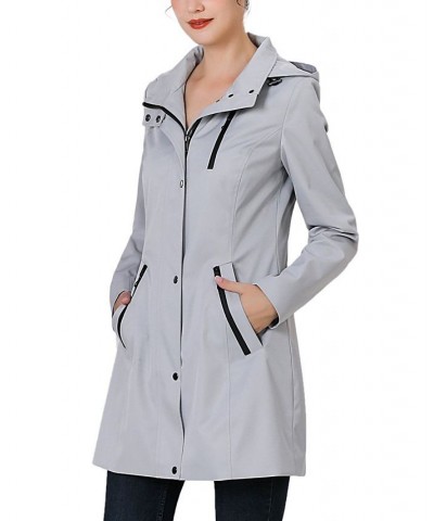 Women's Molly Water Resistant Hooded Anorak Jacket Gray $47.94 Coats