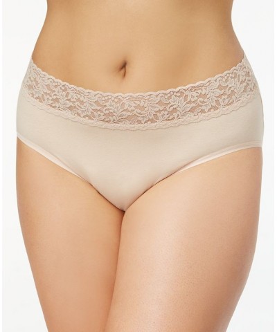 Organic Cotton Plus Size Conscience French Brief 892461X Tan/Beige $16.42 Panty