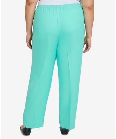 Plus Size Classic Fit Average Length Pull-on Pants Seagreen $21.53 Pants