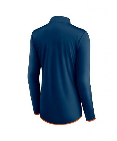 Women's Branded Navy Chicago Bears Worth the Drive Quarter-Zip Top Navy $29.40 Tops