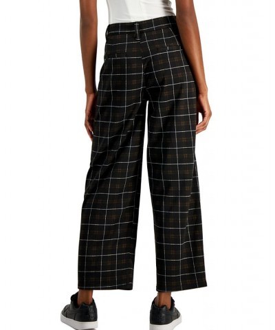 Juniors' Slouchy Double-Knit Plaid Pants Fidi Plaid $14.00 Jeans