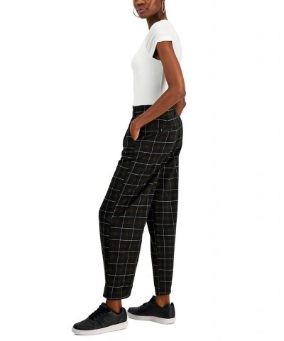 Juniors' Slouchy Double-Knit Plaid Pants Fidi Plaid $14.00 Jeans