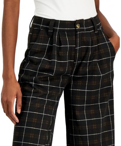 Juniors' Slouchy Double-Knit Plaid Pants Fidi Plaid $14.00 Jeans