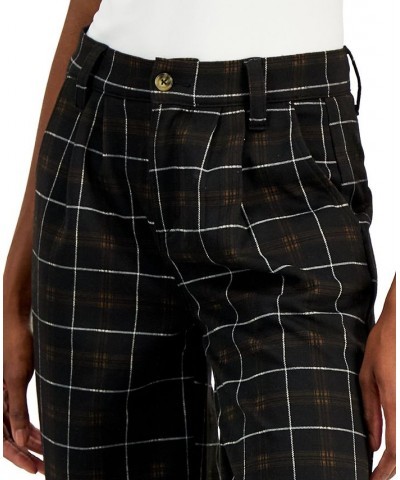 Juniors' Slouchy Double-Knit Plaid Pants Fidi Plaid $14.00 Jeans