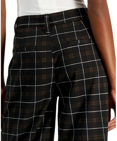 Juniors' Slouchy Double-Knit Plaid Pants Fidi Plaid $14.00 Jeans