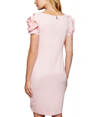 Maternity Ruffled Shift Dress Pink $62.04 Dresses