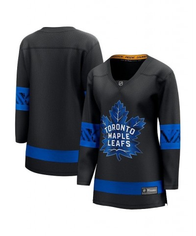 Women's Branded Black Toronto Maple Leafs Alternate Premier Breakaway Reversible Blank Jersey Black $66.15 Jersey