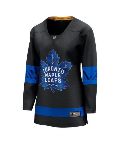 Women's Branded Black Toronto Maple Leafs Alternate Premier Breakaway Reversible Blank Jersey Black $66.15 Jersey