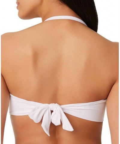 Twist Bandeau Bikini Top White $21.60 Swimsuits