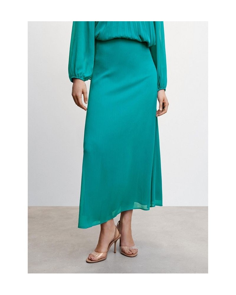 Women's Flowy Long Skirt Turquoise $36.90 Skirts