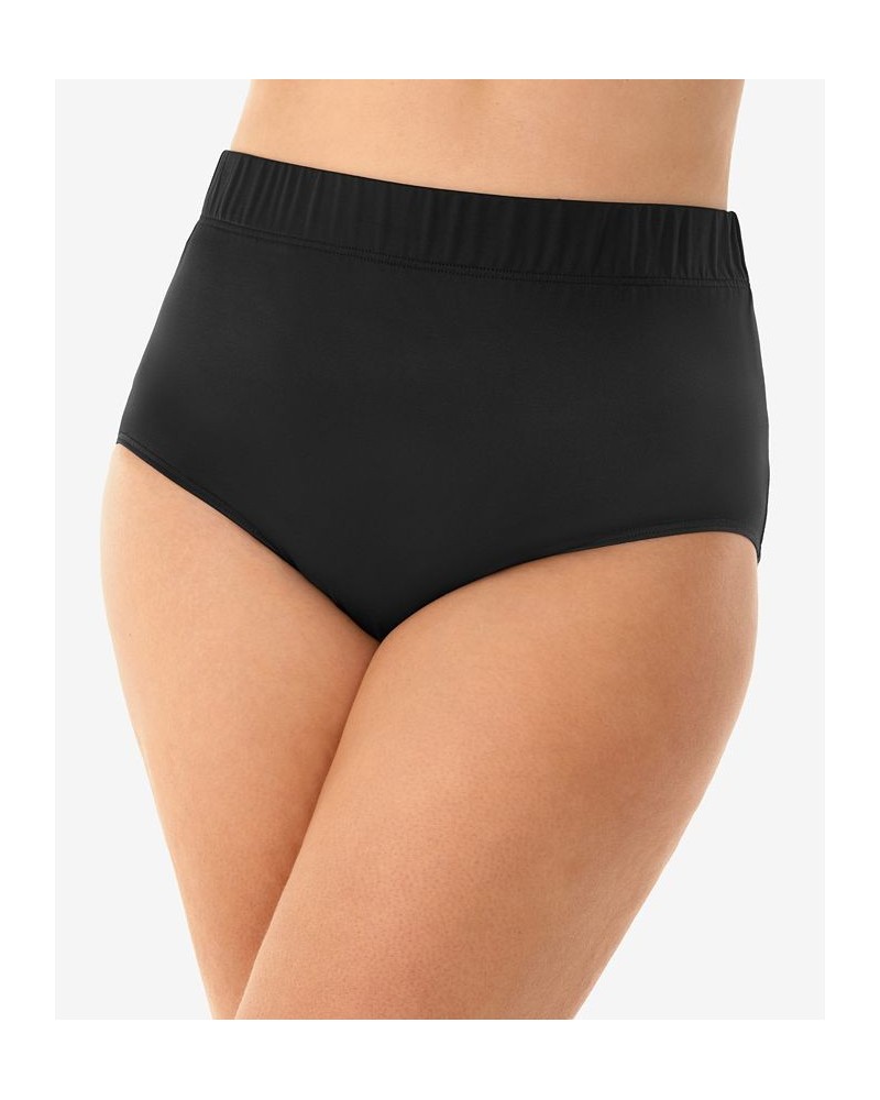 Plus Size Illusionists Ursula Underwire Tankini Top & Swim Bottoms Black $45.00 Swimsuits