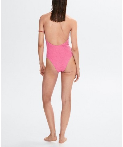 Women's Textured Swimsuit Pink $45.00 Swimsuits