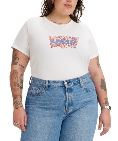 Trendy Plus Size Batwing Graphic Logo T-Shirt Button-Down Original Denim Trucker Jacket & Classic Straight Leg Jeans $47.69 O...