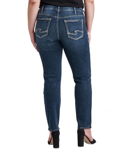 Plus Size Suki Mid Rise Straight Leg Jeans Indigo $28.89 Jeans