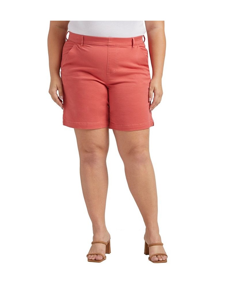 Plus Size Maddie Mid Rise Shorts Pink $19.50 Shorts