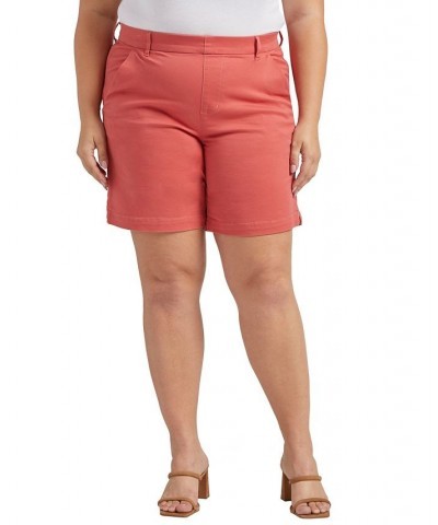 Plus Size Maddie Mid Rise Shorts Pink $19.50 Shorts