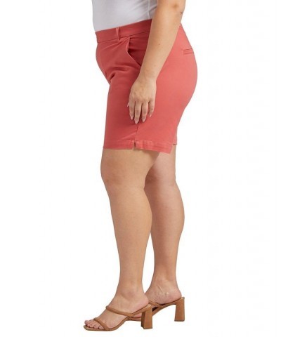 Plus Size Maddie Mid Rise Shorts Pink $19.50 Shorts