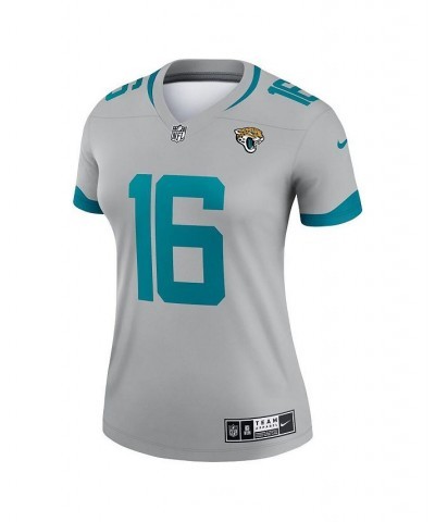 Women's Trevor Lawrence Silver Jacksonville Jaguars Inverted Legend Jersey Silver $51.70 Jersey