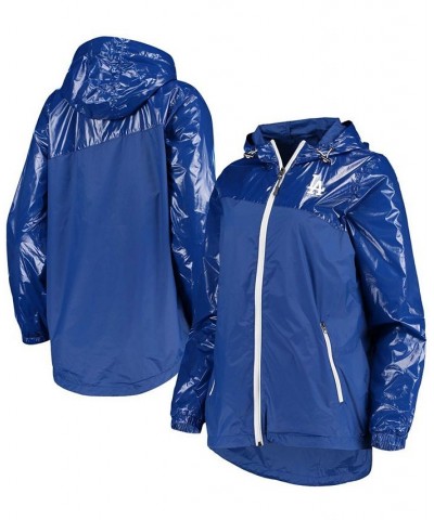 Women's Royal Los Angeles Dodgers Double Coverage Full-Zip Hoodie Jacket Royal $46.92 Jackets