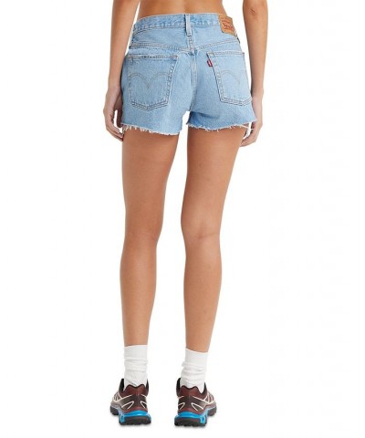 Women's 501 Cotton High-Rise Denim Shorts Athens Jump $35.39 Shorts