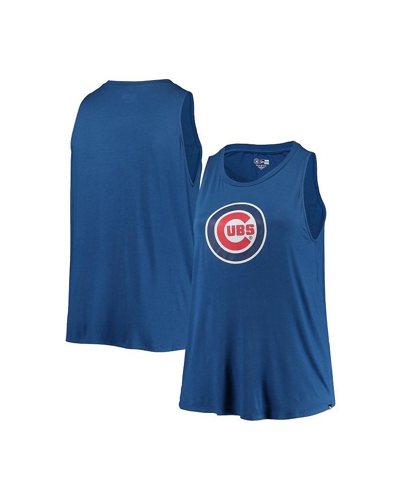 Women's Royal Chicago Cubs Plus Size Team Tank Top Royal $25.51 Tops