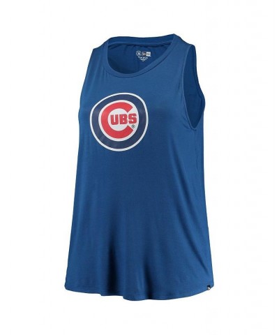 Women's Royal Chicago Cubs Plus Size Team Tank Top Royal $25.51 Tops