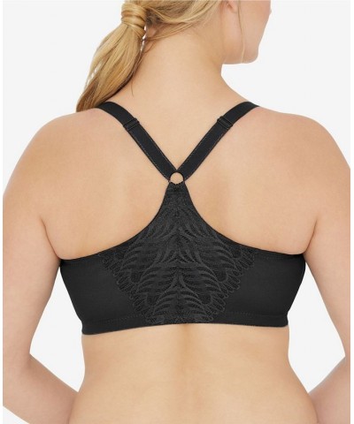 Women's Plus Size Wonder Wire Front Close T-Back Bra Black $27.56 Bras