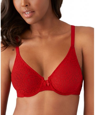 Halo Lace Molded Underwire Bra 851205 Up To G Cup Barbados Cherry $32.64 Bras