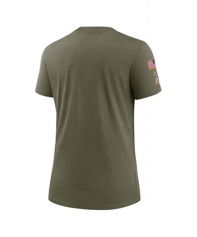 Women's Olive Kansas City Chiefs 2022 Salute to Service Legend T-shirt Green $25.85 Tops