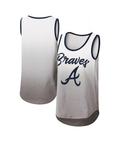 Women's White Atlanta Braves Logo Opening Day Tank Top White $18.80 Tops