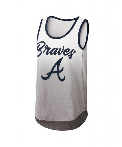 Women's White Atlanta Braves Logo Opening Day Tank Top White $18.80 Tops