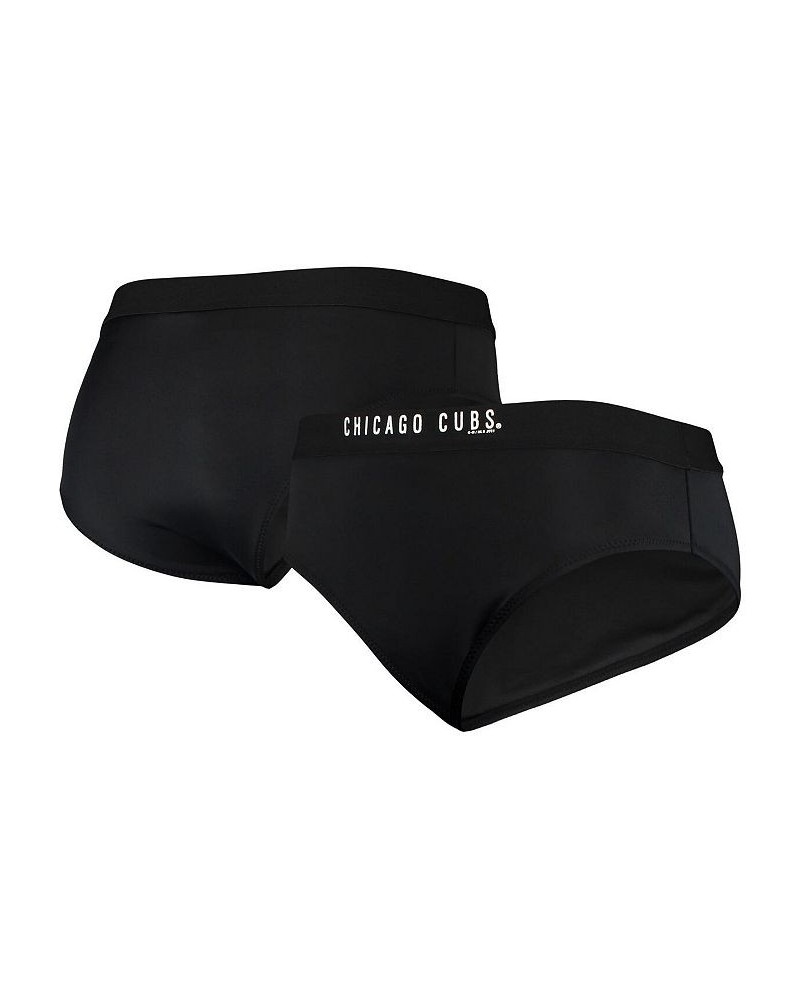 Women's Black Chicago Cubs All-Star Bikini Bottom Black $17.60 Swimsuits