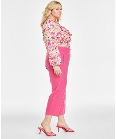 Women's Bi-Stretch Straight-Leg Pants Berry Crush $48.06 Pants