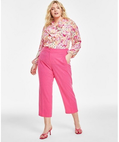 Women's Bi-Stretch Straight-Leg Pants Berry Crush $48.06 Pants