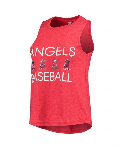 Women's Navy Red Los Angeles Angels Meter Muscle Tank Top and Pants Sleep Set Navy, Red $31.85 Pajama