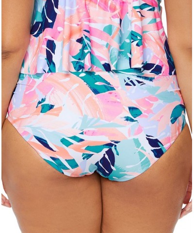 Trendy Plus Size Miami Nights Keiora Bottoms White Multi $27.90 Swimsuits