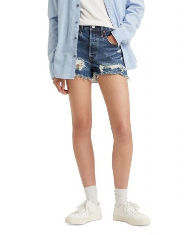 Women's 501 Cotton High-Rise Denim Shorts Blame Game $35.39 Shorts