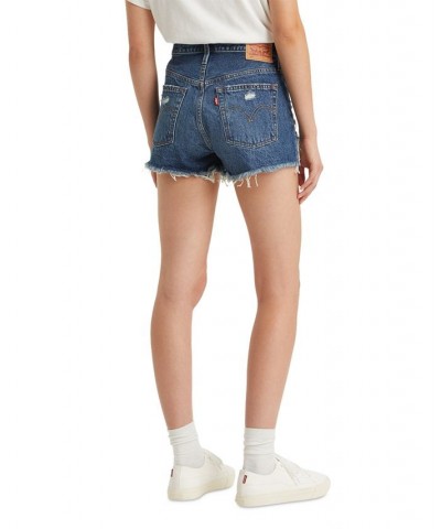 Women's 501 Cotton High-Rise Denim Shorts Blame Game $35.39 Shorts