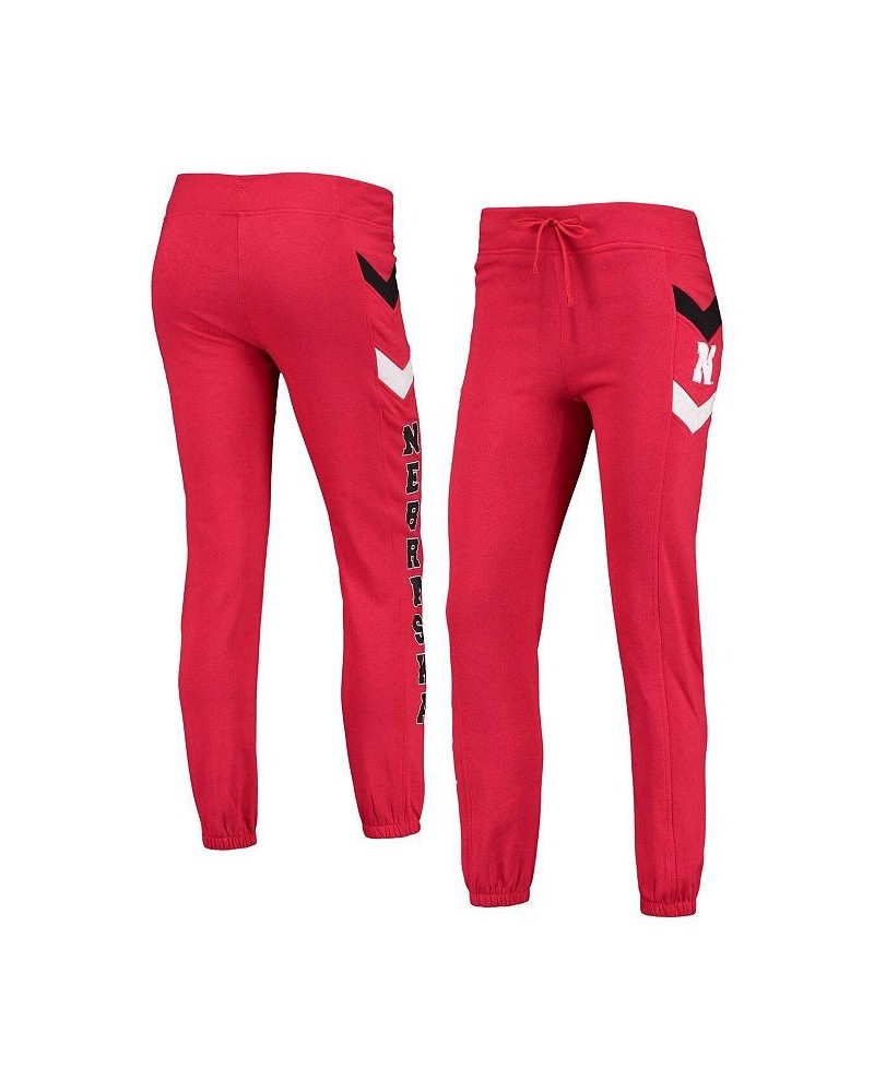 Women's Scarlet Nebraska Huskers Kripke Chevron Jogger Pants Scarlet $28.99 Pants