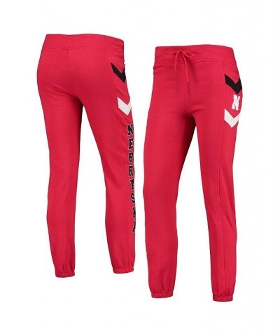 Women's Scarlet Nebraska Huskers Kripke Chevron Jogger Pants Scarlet $28.99 Pants