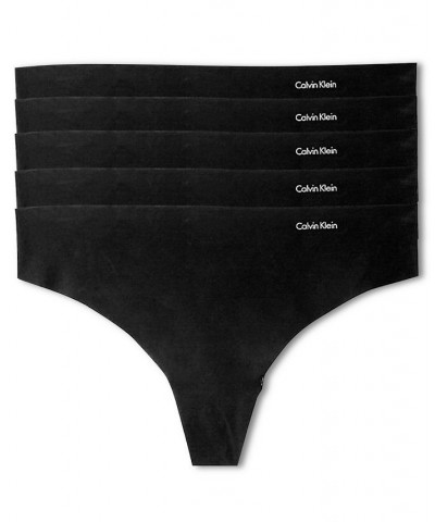 Invisible Thong 5-Pack QD3556 Black $27.73 Panty