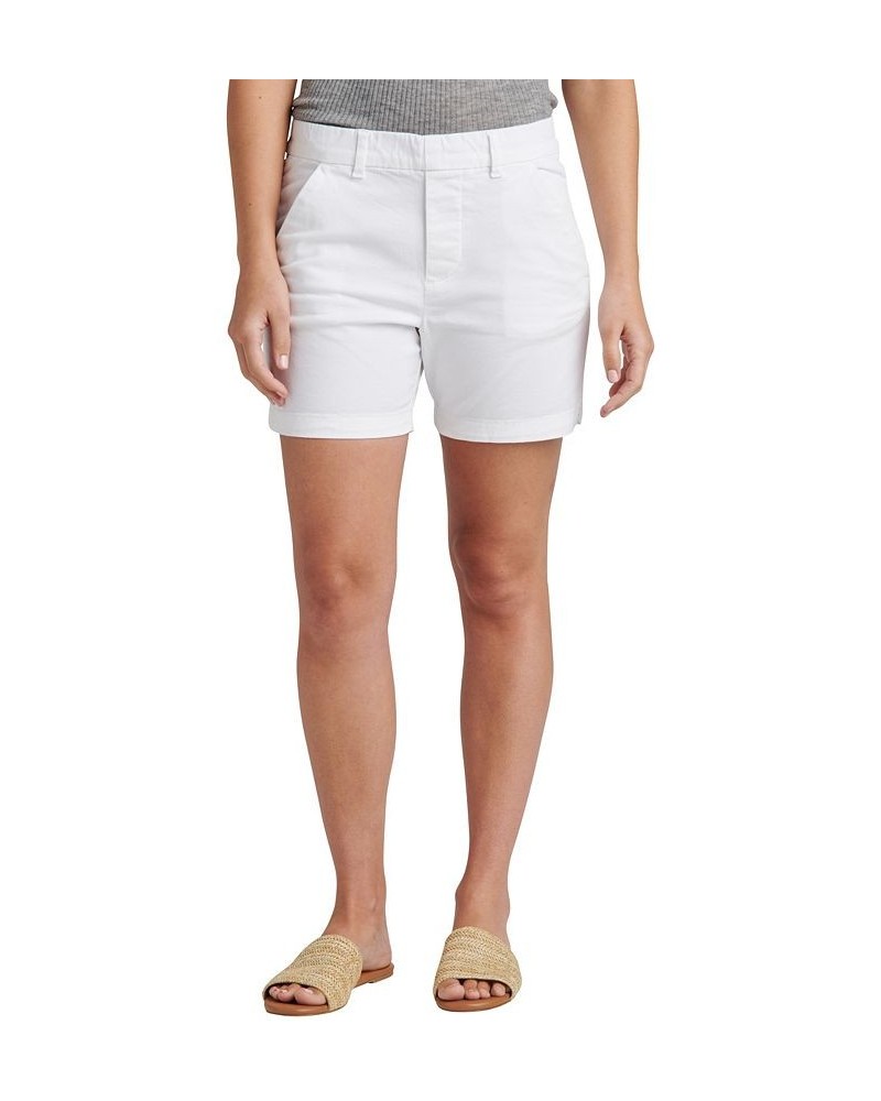 Women's Maddie Mid Rise Pull-On Shorts White $27.26 Shorts