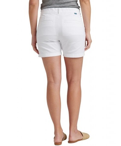 Women's Maddie Mid Rise Pull-On Shorts White $27.26 Shorts