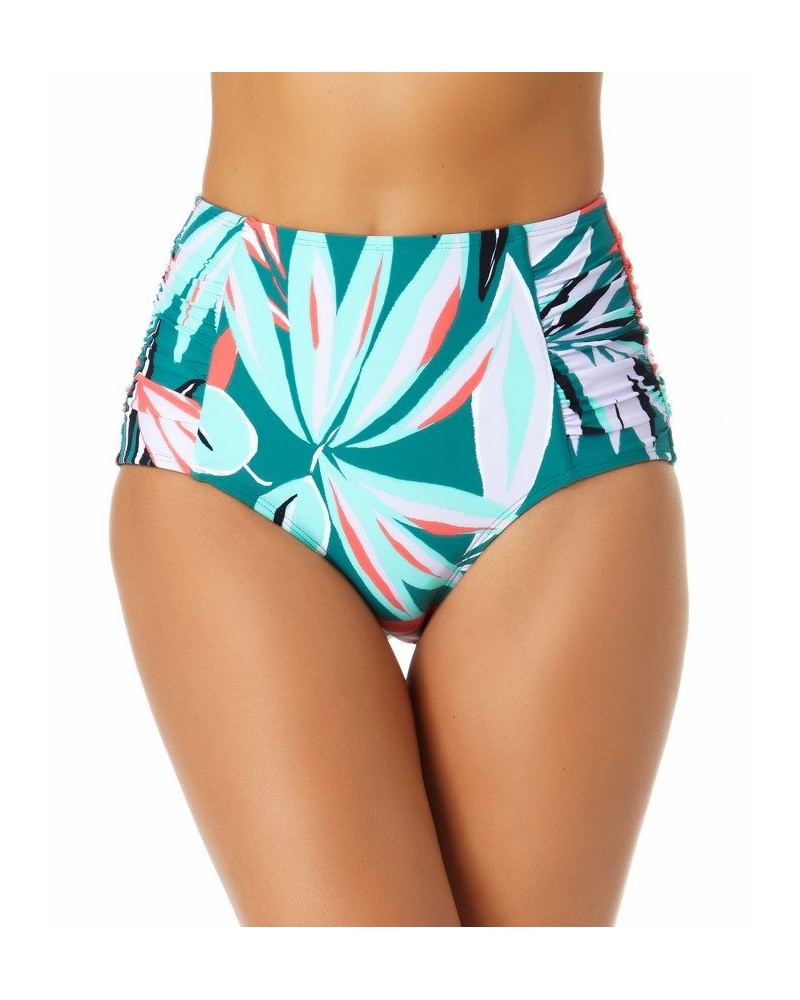 Women's Floral-Print Zesty Tropical Side-Shirred High-Waist Bikini Bottoms Zesty Tropical Multi $32.64 Swimsuits