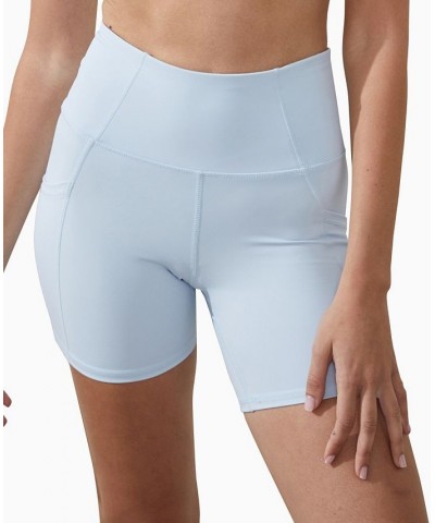 Women's Ultimate Booty Shaper Bike Shorts Silky Blue $22.00 Shorts