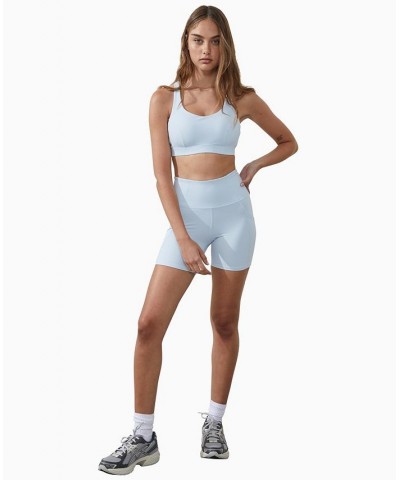 Women's Ultimate Booty Shaper Bike Shorts Silky Blue $22.00 Shorts