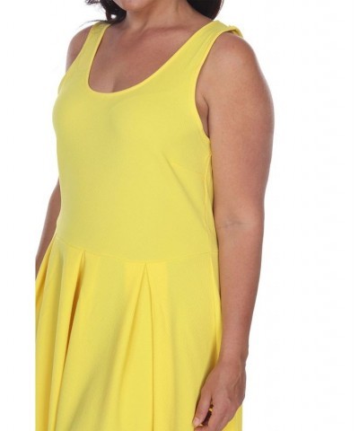 Women's Plus Size Crystal Dress Yellow $29.24 Dresses