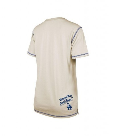 Women's White Los Angeles Dodgers Team Split T-shirt White $24.00 Tops