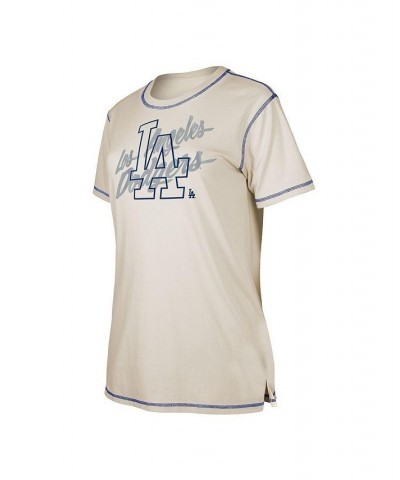 Women's White Los Angeles Dodgers Team Split T-shirt White $24.00 Tops