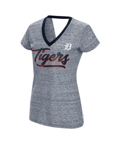 Women's Navy Detroit Tigers Halftime Back Wrap Top V-Neck T-shirt Navy $25.00 Tops